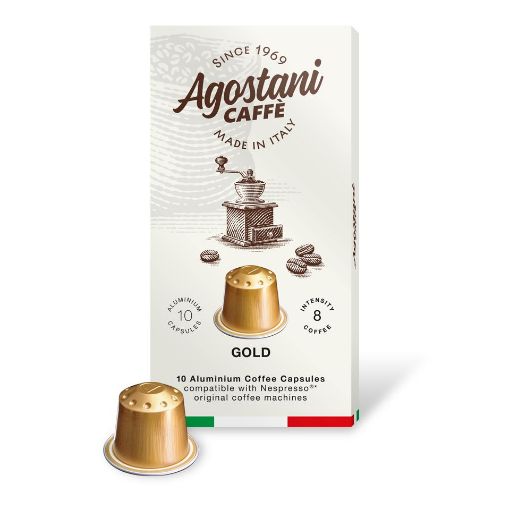 Capsule in Alluminio Caffè Agostani Best GOLD Compatibili Nespresso® – Intensità 8
